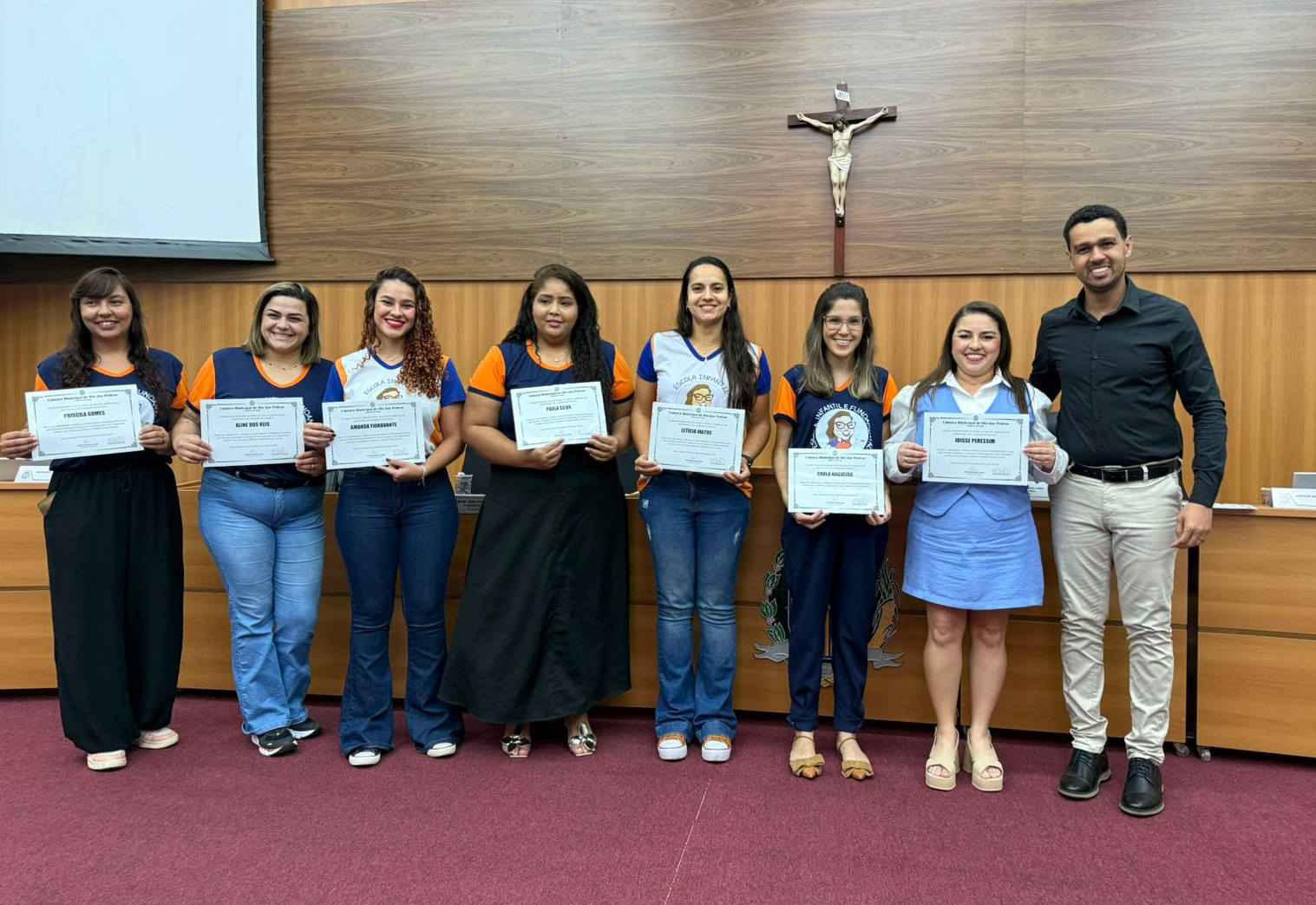 Escola de Educação Infantil Tia Joisse recebeu Moção de Congratulações e Aplausos na Câmara Municipal