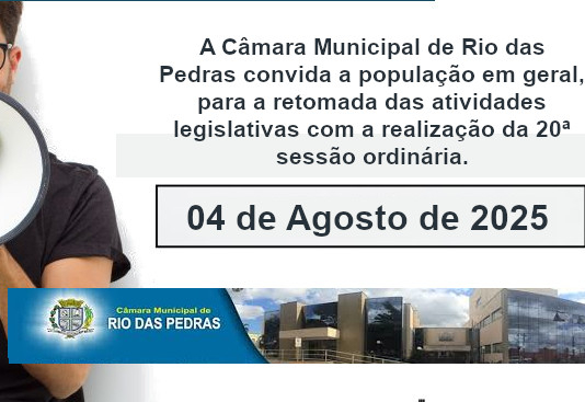 Câmara retoma sessões ordinárias nesta próxima segunda-feira